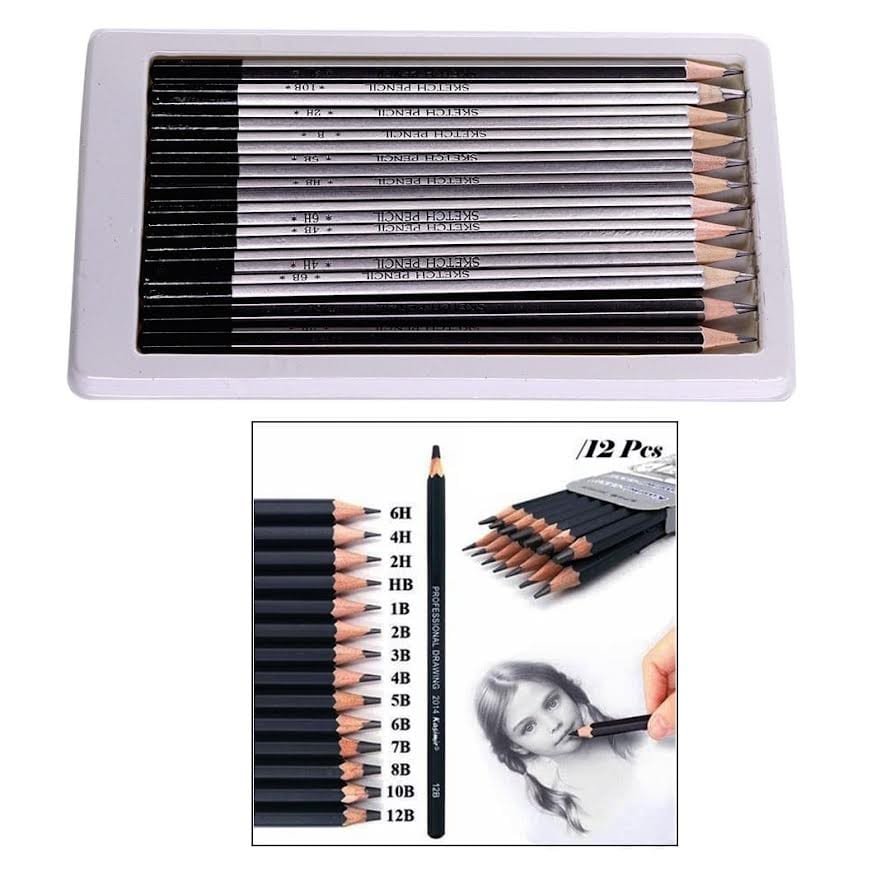 Ravrai Craft - Mumbai Branch Stationery Sketching Pencils 12 Pcs