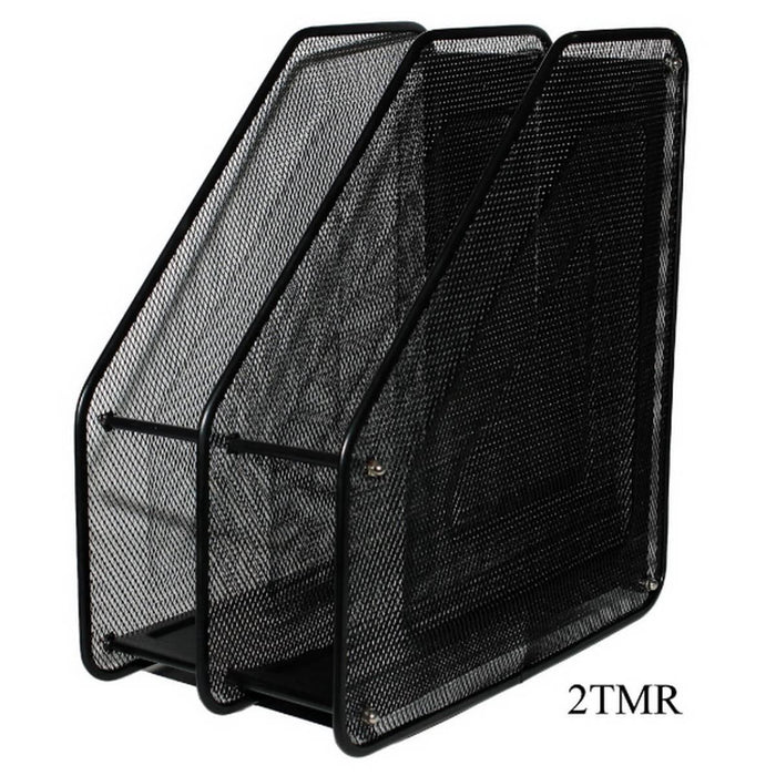 Sleek and Sturdy: The 2-Tier Metal Magazine Rack for Modern Organization