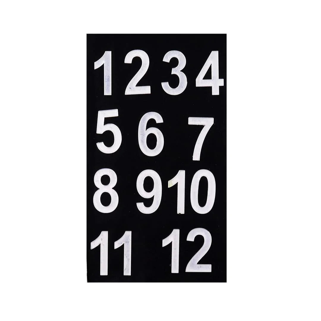 Sleek Silver Acrylic Cutout Number/Letter - 8-Inch Decorative Accent Piece