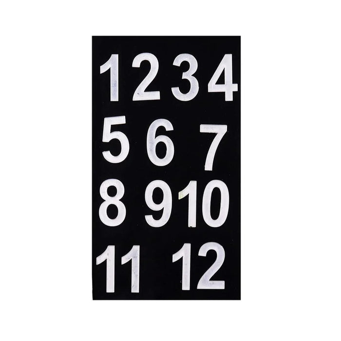Sleek Silver Acrylic Cutout Number/Letter - 8-Inch Decorative Accent Piece