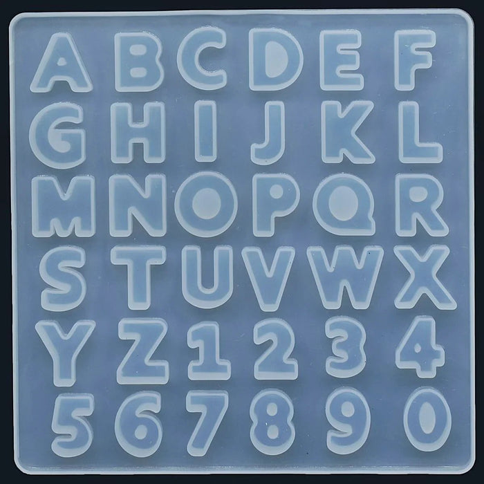 Small Alphabet Resin Mould – Premium Silicone Letter Mould for DIY Crafts & Personalization