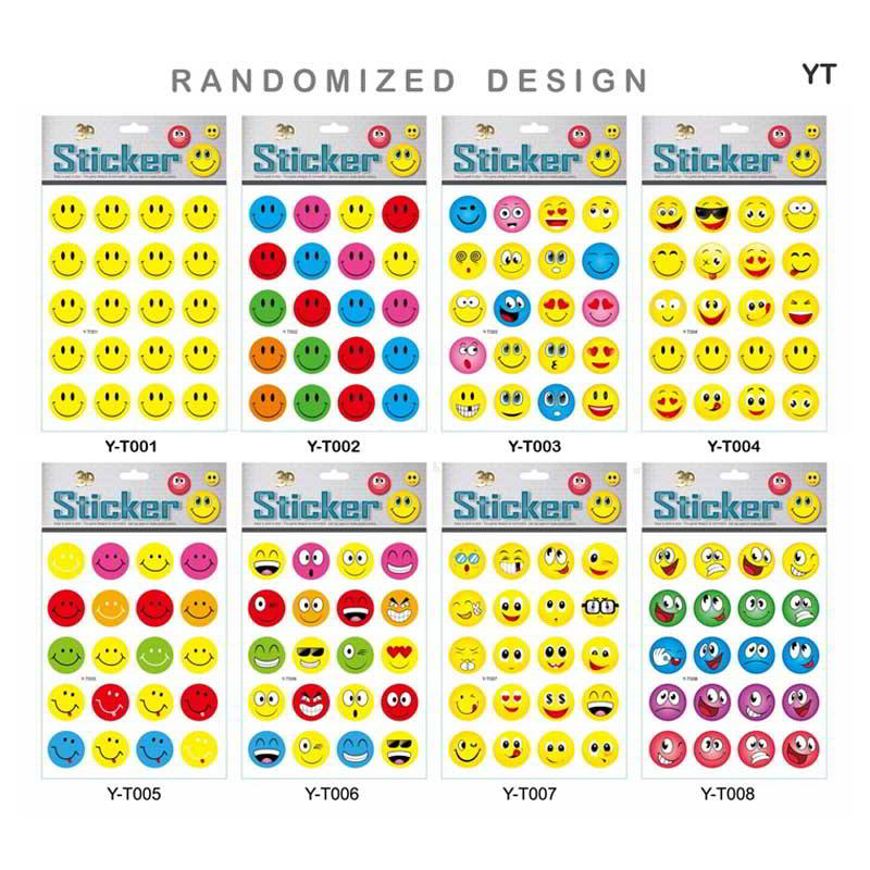 MG Traders Pack Stickers Yt Smile Journaling Sticker  (Contain 1 Unit)