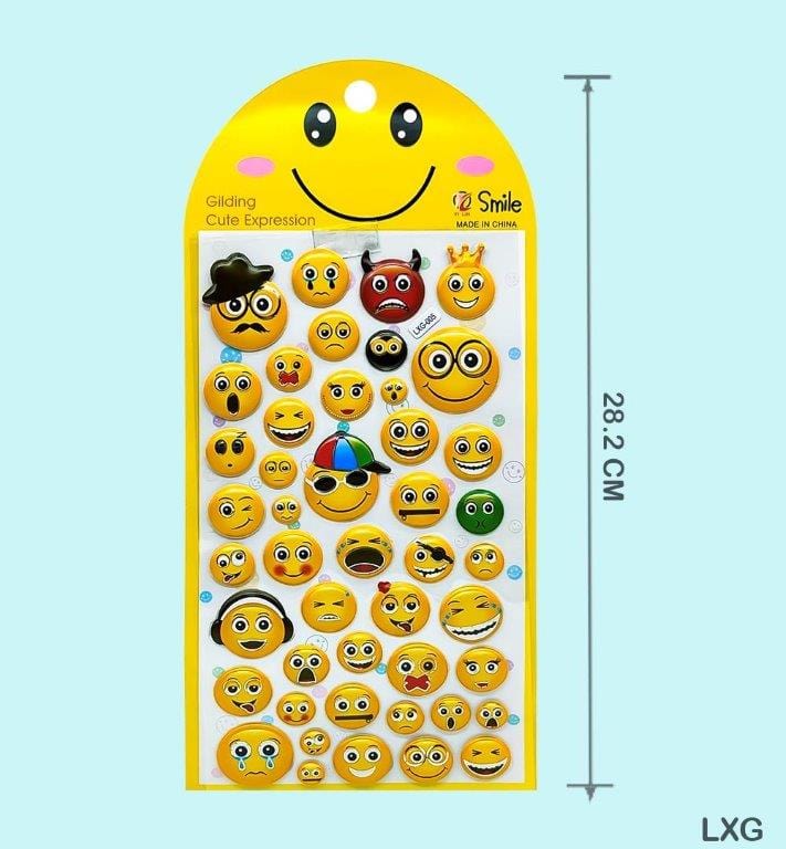 MG Traders Pack Stickers Lxg Smile Journaling Sticker (Lxg)  (Contain 1 Unit)