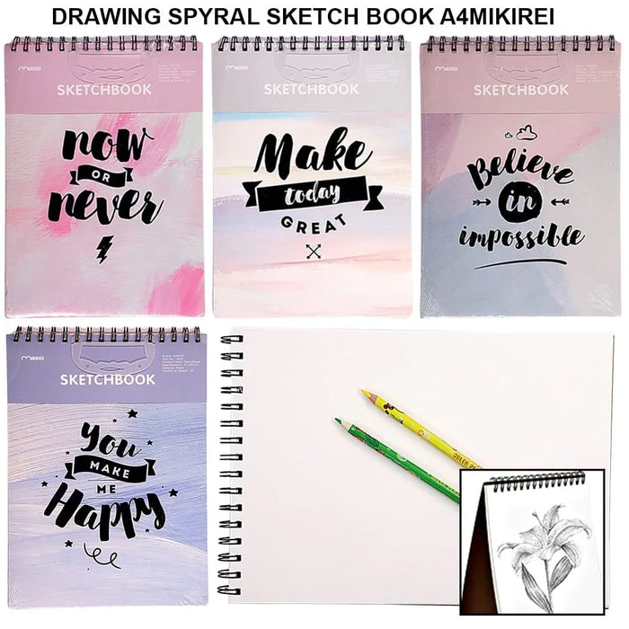 Spiral Sketch Book A4 I Contains 1 Book