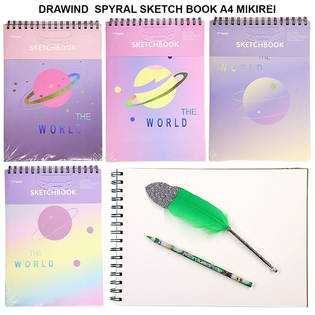 Ravrai Craft - Mumbai Branch Spiral sketch book A4 Spiral Sketch Book A4