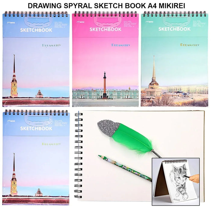 Spiral Sketch Book A4 Contains 1 Book
