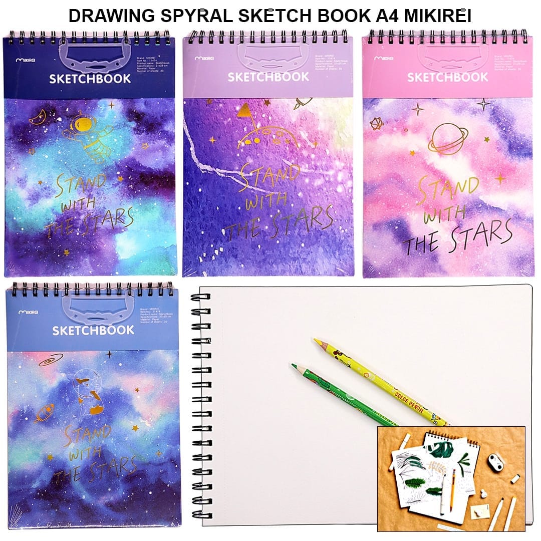 Ravrai Craft - Mumbai Branch Spiral sketch book A4 Spiral Sketch Book A4