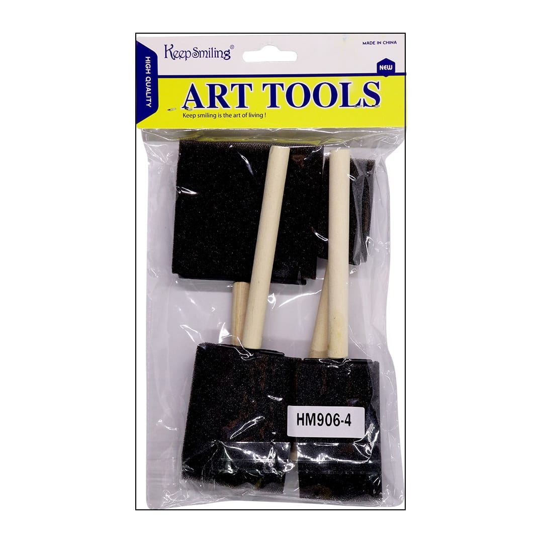 Ravrai Craft - Mumbai Branch Stationery Sponge Brush set 4 Pcs