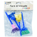 jags-mumbai Brush Sponge Brush Set 4pcs Shapes