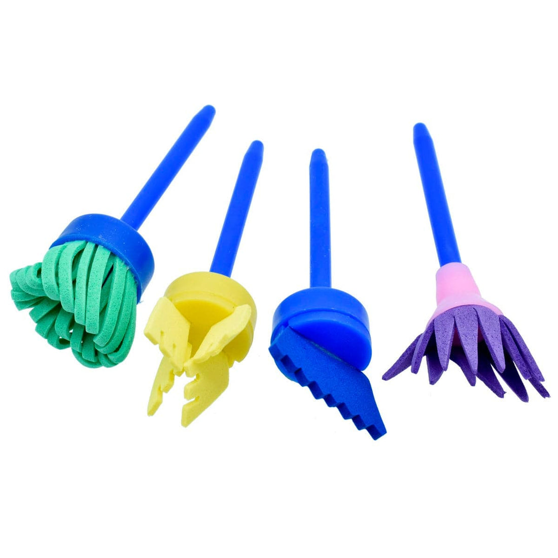 jags-mumbai Brush Sponge Brush Set 4pcs Shapes