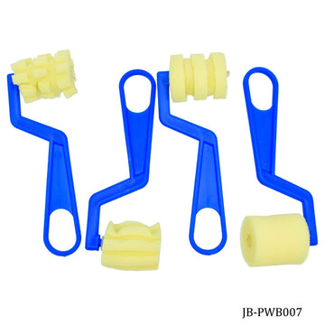 jags-mumbai Brush Sponge Brush Set 4pcs Shapes