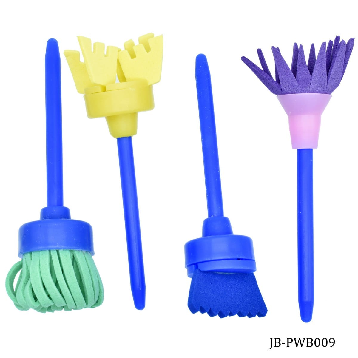 jags-mumbai Brush Sponge Brush Set 4pcs Shapes