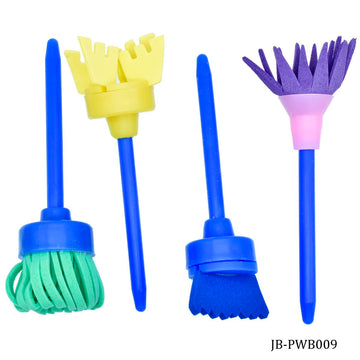 jags-mumbai Brush Sponge Brush Set 4pcs Shapes