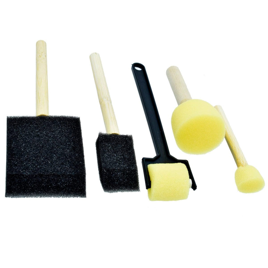 jags-mumbai Sponge Brush Items Sponge Brush Set 5pcs Shapes JB-PWB006