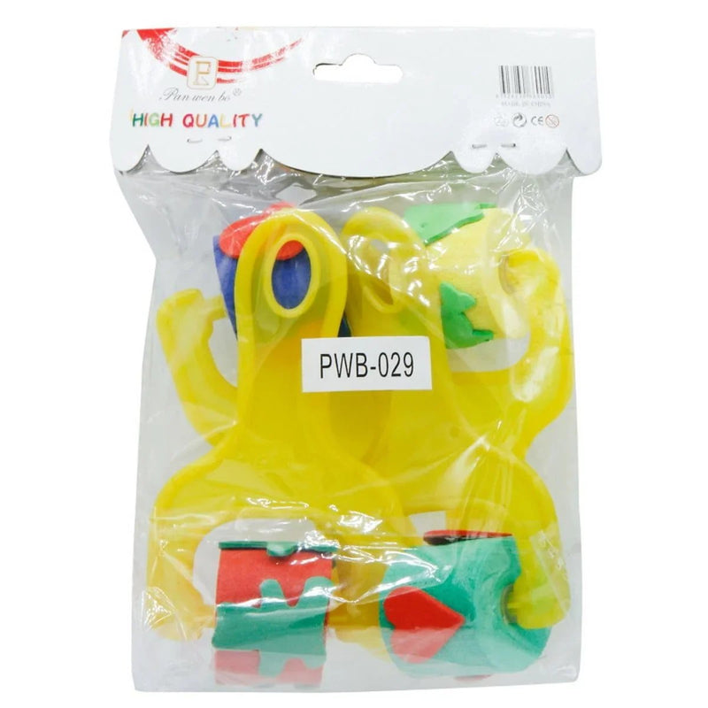 jags-mumbai Brush Sponge Brush Set With Roller 4pcs