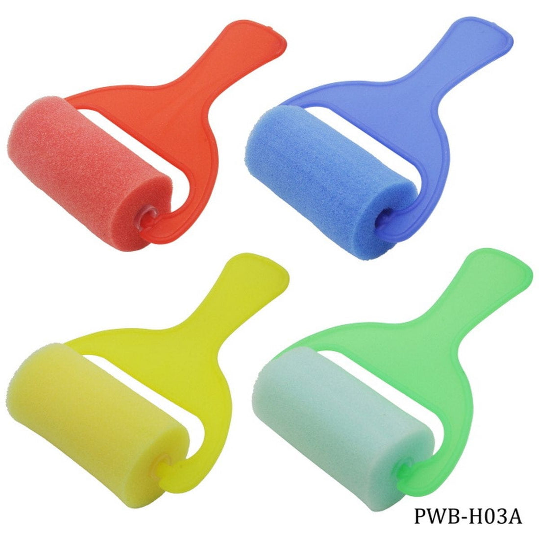 jags-mumbai Brush Sponge Brush Set With Roller 4pcs PWB-H03A