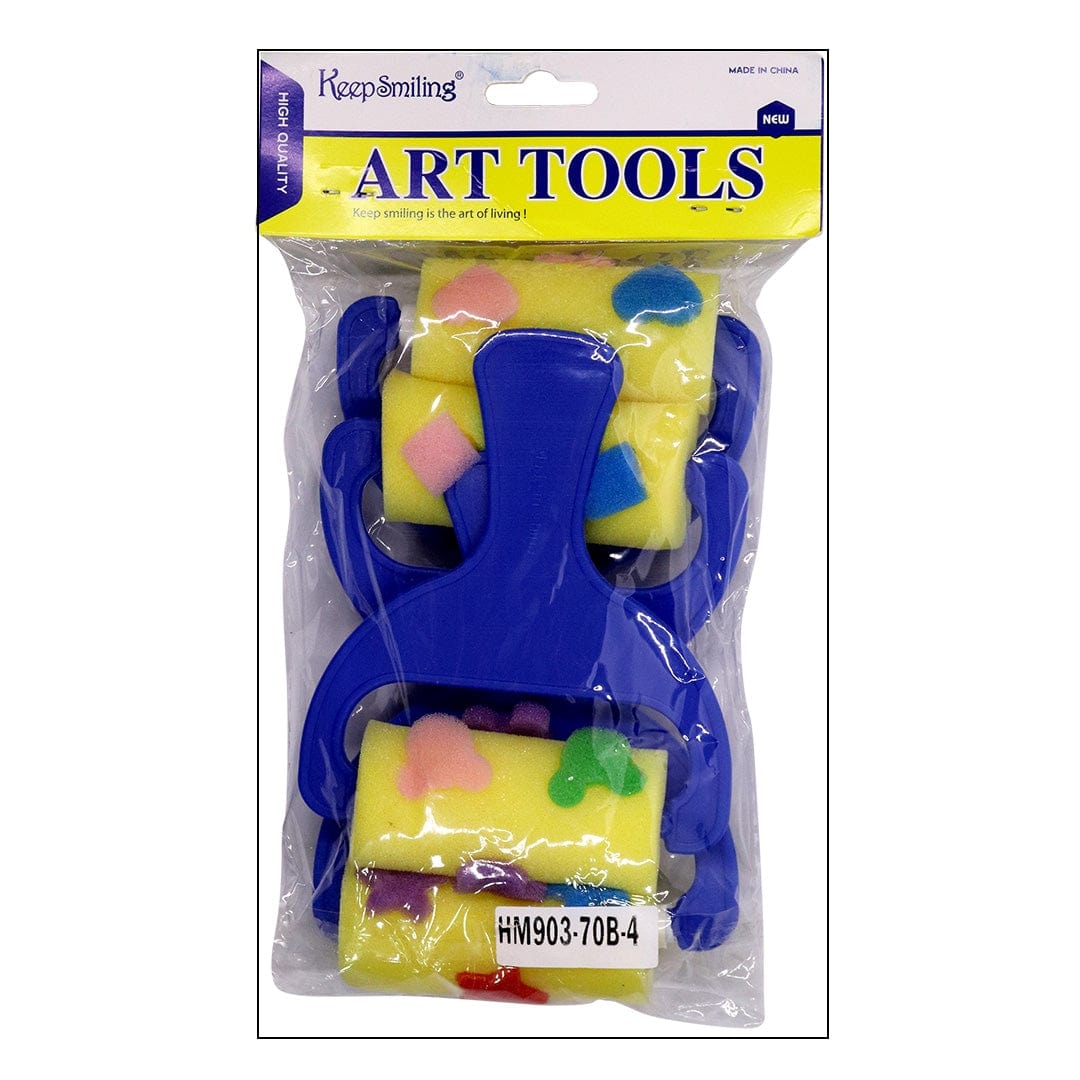 Ravrai Craft - Mumbai Branch Easel & Art Tools Sponge Roller 4Pcs