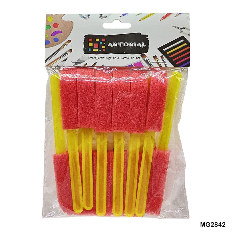 MG Traders Sponge Brush Mg2842 Sponge Stick (12Pc)