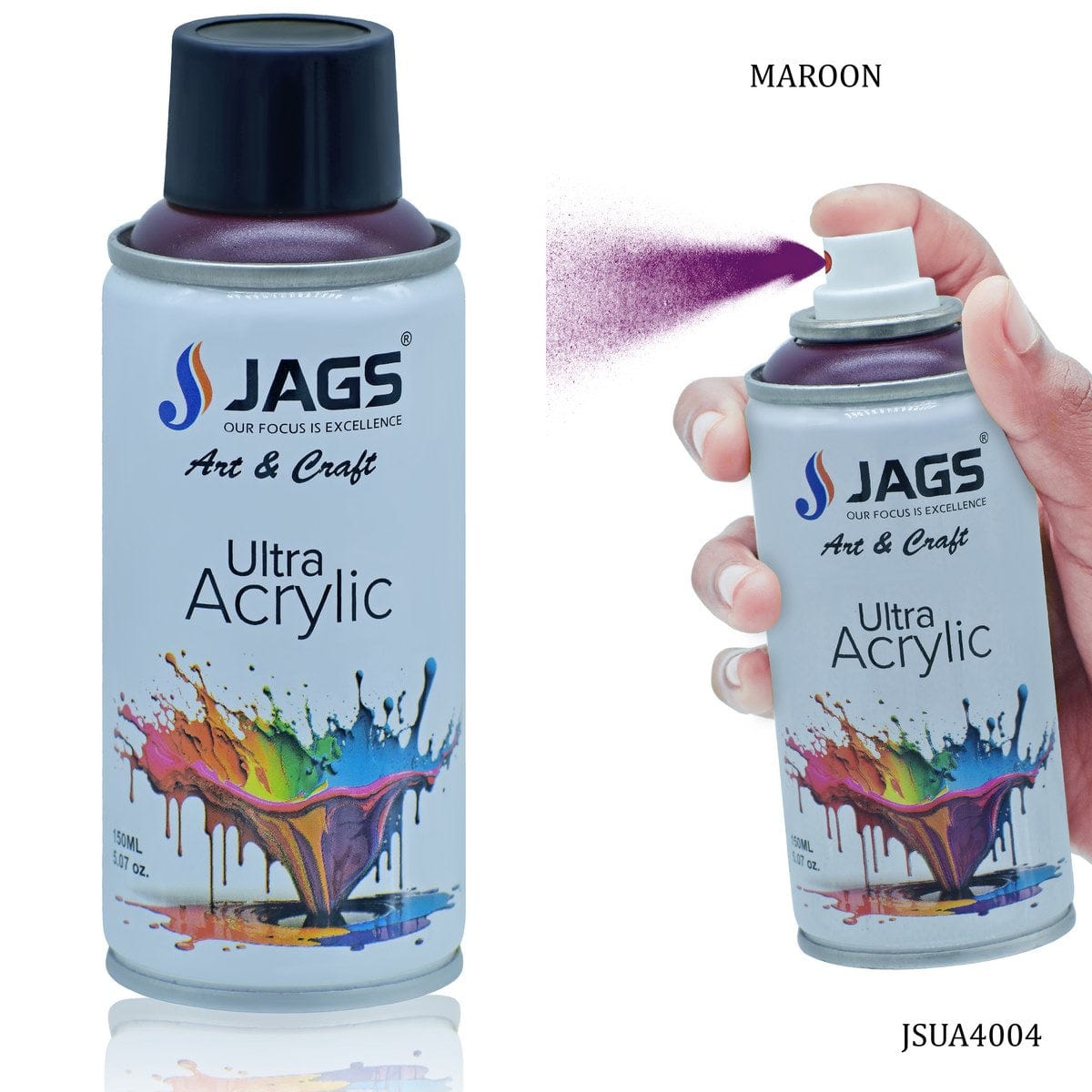 jags-mumbai Paint & Colours Spray Ultra Acrylic 150ml Marron 4004