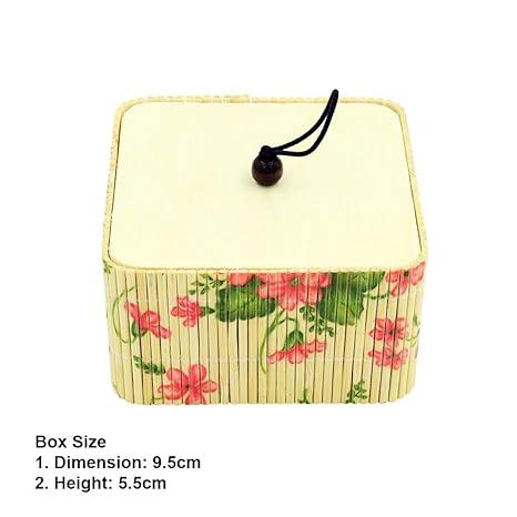 Square Bamboo Box l Pack of 1