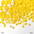 MG Traders 1 Sequin Qs07F Star 3Mm Sea Yellow2 10Gm Sequins