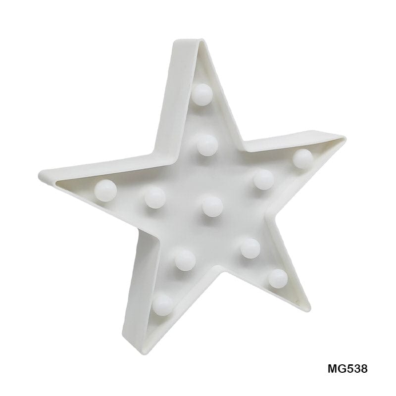 MG Traders Lamps & Lanterns Star Shape Led Box White (Mg538)