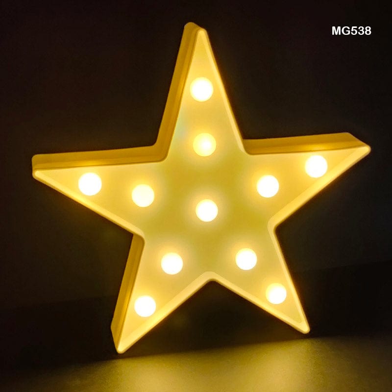 MG Traders Lamps & Lanterns Star Shape Led Box White (Mg538)