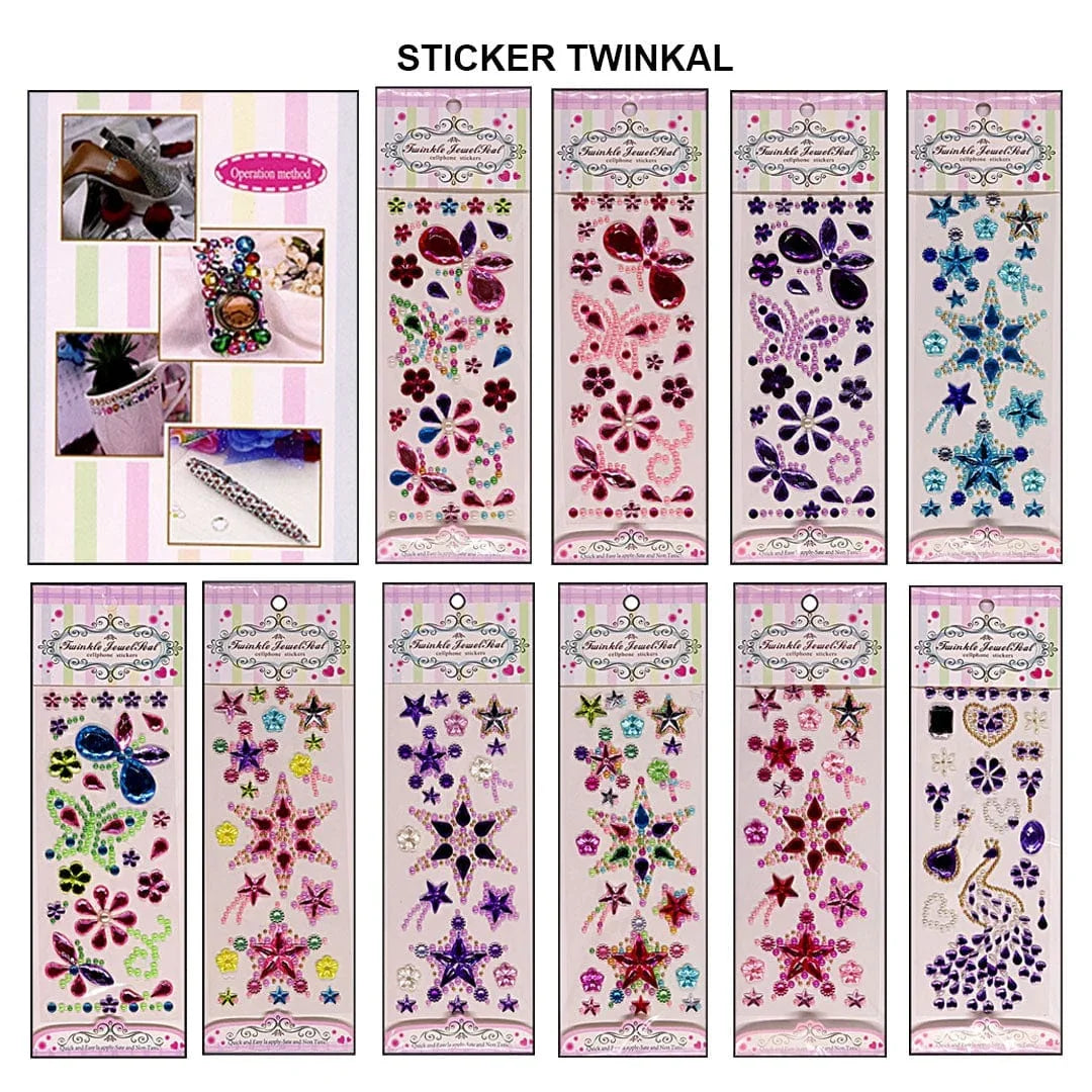 Ravrai Craft - Mumbai Branch Decorative Stickers Star Twinkle Stickers