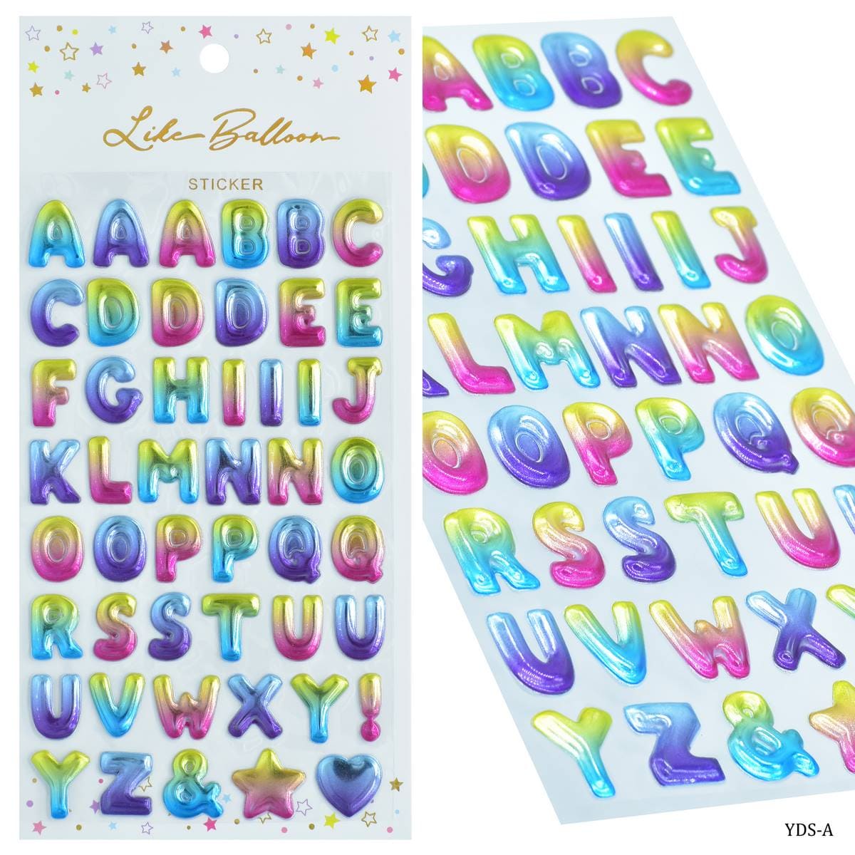 jags-mumbai scrapbook Stickers Sticker Alphabet Lite Ballo