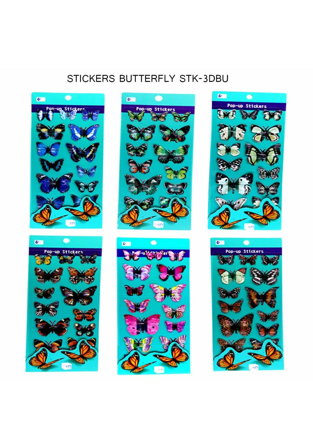 Sticker Butterfly  Stick-3Dbu 953375