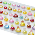 jags-mumbai Pearl & Diamond Stickers Sticker Crystal Heart Multi Colour