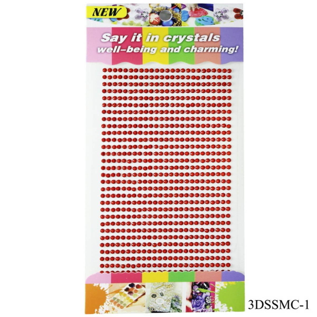 Sticker Diamond 3mm 01 Red 3DSSMC-1