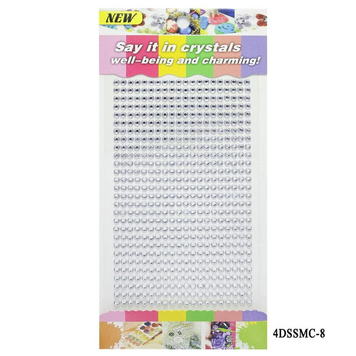 Sticker Diamond 4mm 08 Clear Silver