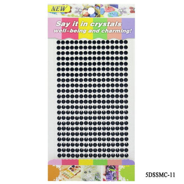 jags-mumbai Pearl & Diamond Stickers Sticker Diamond 5mm 11 Black