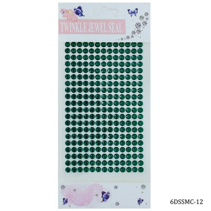 Sticker Diamond 6mm 12 Dark Green 6DSSMC-12