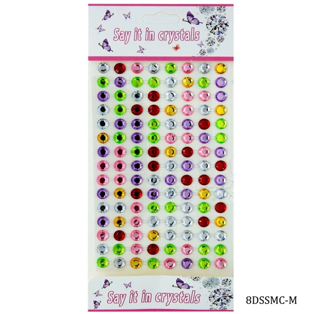 (Buy 1 Get 1 Free) Sticker Diamond Multi Colour 8DSSMC-M