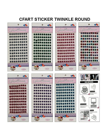 Sticker Twinkle Round Cxm015-A