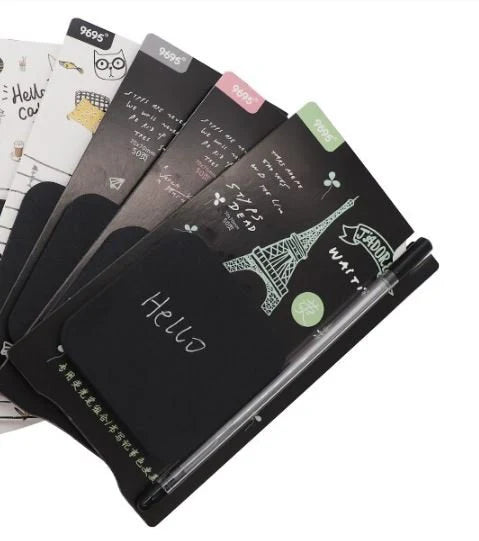 Black Post-Its with Glitter Pen I Pack of 1