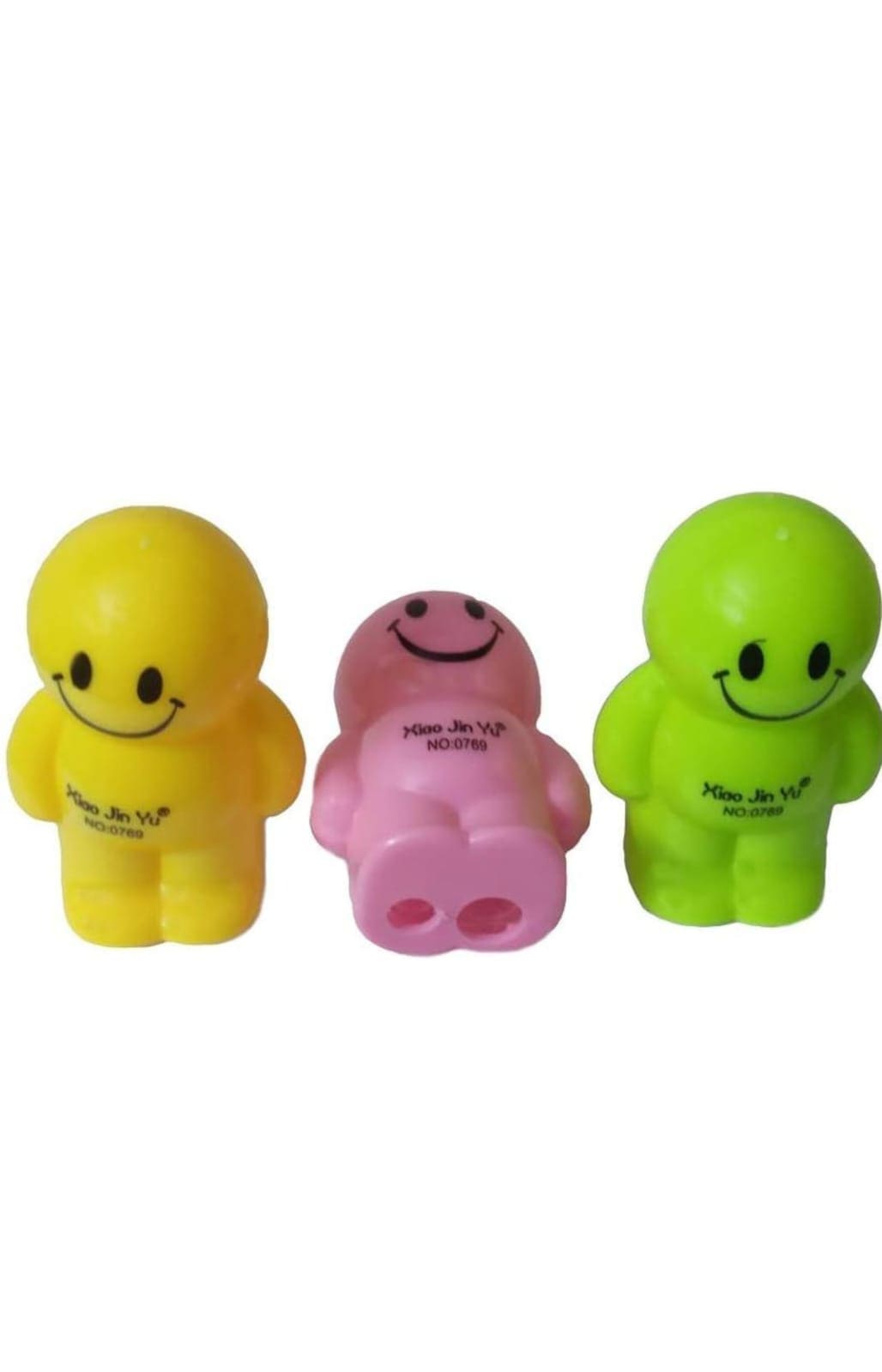 Sun international Cute Imported Smiley Look Double Blade Pencil Sharpener - School Stationery for Kids