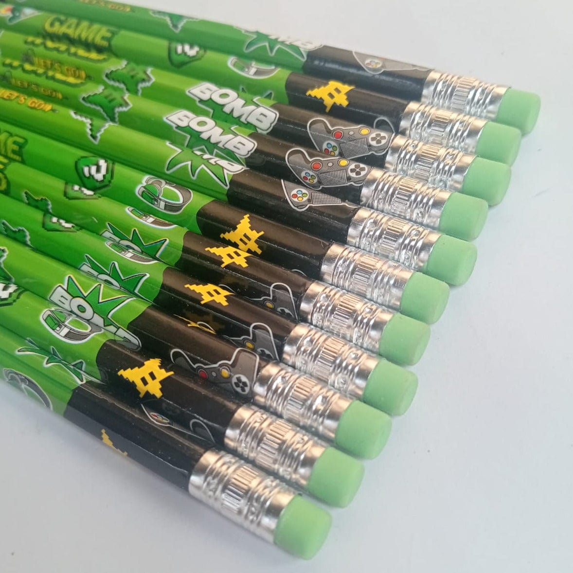 Sun international pencils GAME WORLD - Premium printed Pencil Set of 12 -Piece Pack of Subtle Elegance