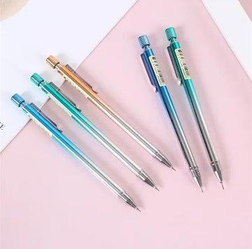 Korean Addition: Holographic Mechanical Lead Pencil - Illuminate Your Writing with Style