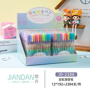 Sun international pencils Pastel colorful Rainbow Pen- Set of 9