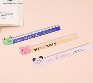 Cute Cartoon Straight Ruler Bookmarks Painting - 15cm Scale Ruler & Bookmark