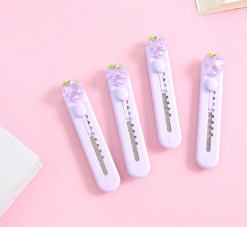 Sun international Scissors & Pins Lilac Grape-Themed Fancy Cutter - Adorable Precision (Single cutter)