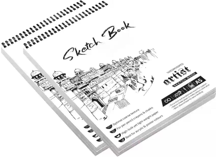 Sundaram Canvas, Sketch books and Everything! A5 Sketch Artist Book- Drawing Notebook