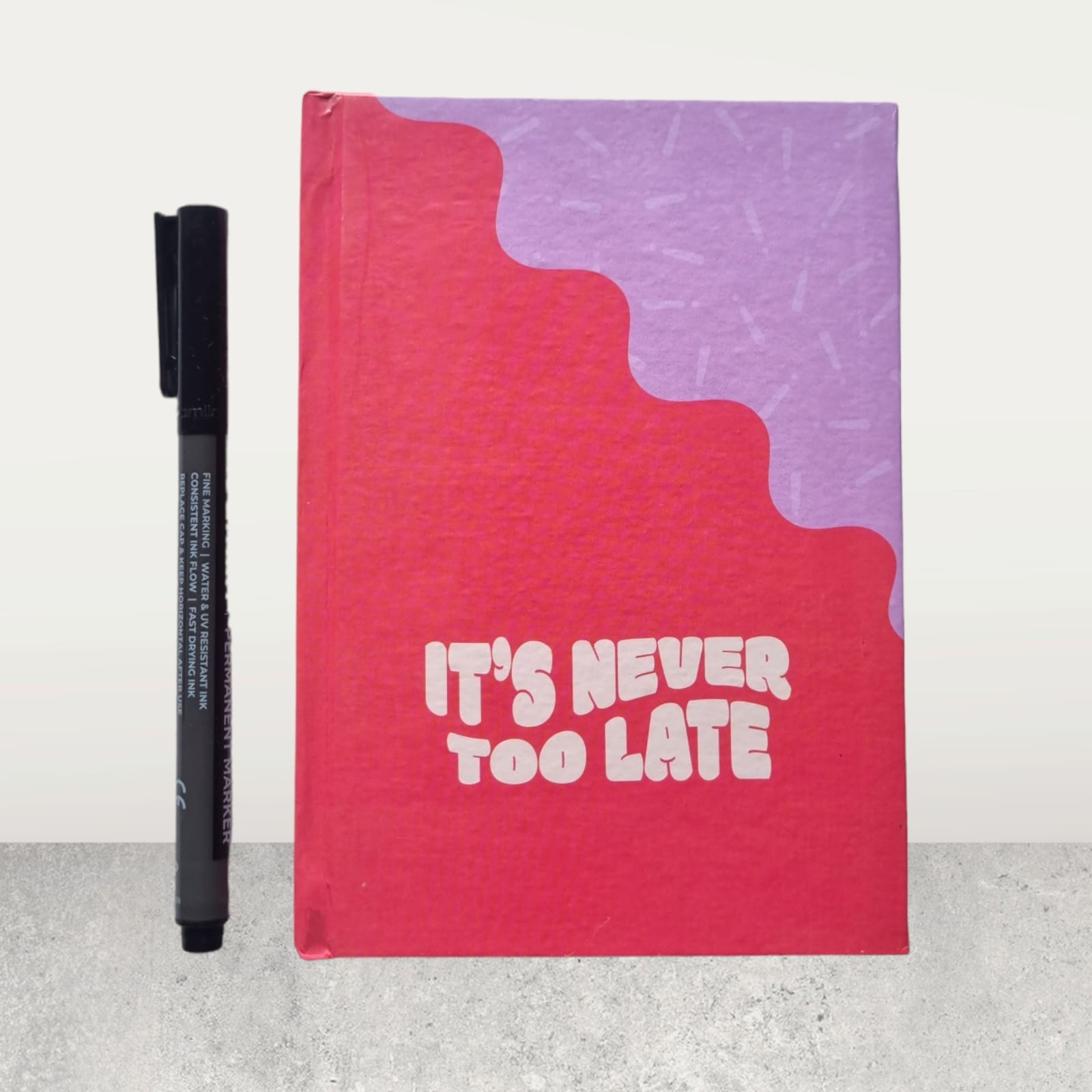 Sundaram diary Its never too late A6 Journaling Diary & Planner: Single Line, 192 Pages | Stay Organized and Inspired