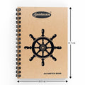 Sundaram Sketching Material Sundaram A6 Sketch Book - Spiral Bound, 100 Pages, Plain