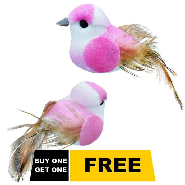 (Buy 1 Get 1 Free) Artificial Birds With Magnet | Contains 1 Unit Bird | 5-6 Cm approx | Used for Art and Craft