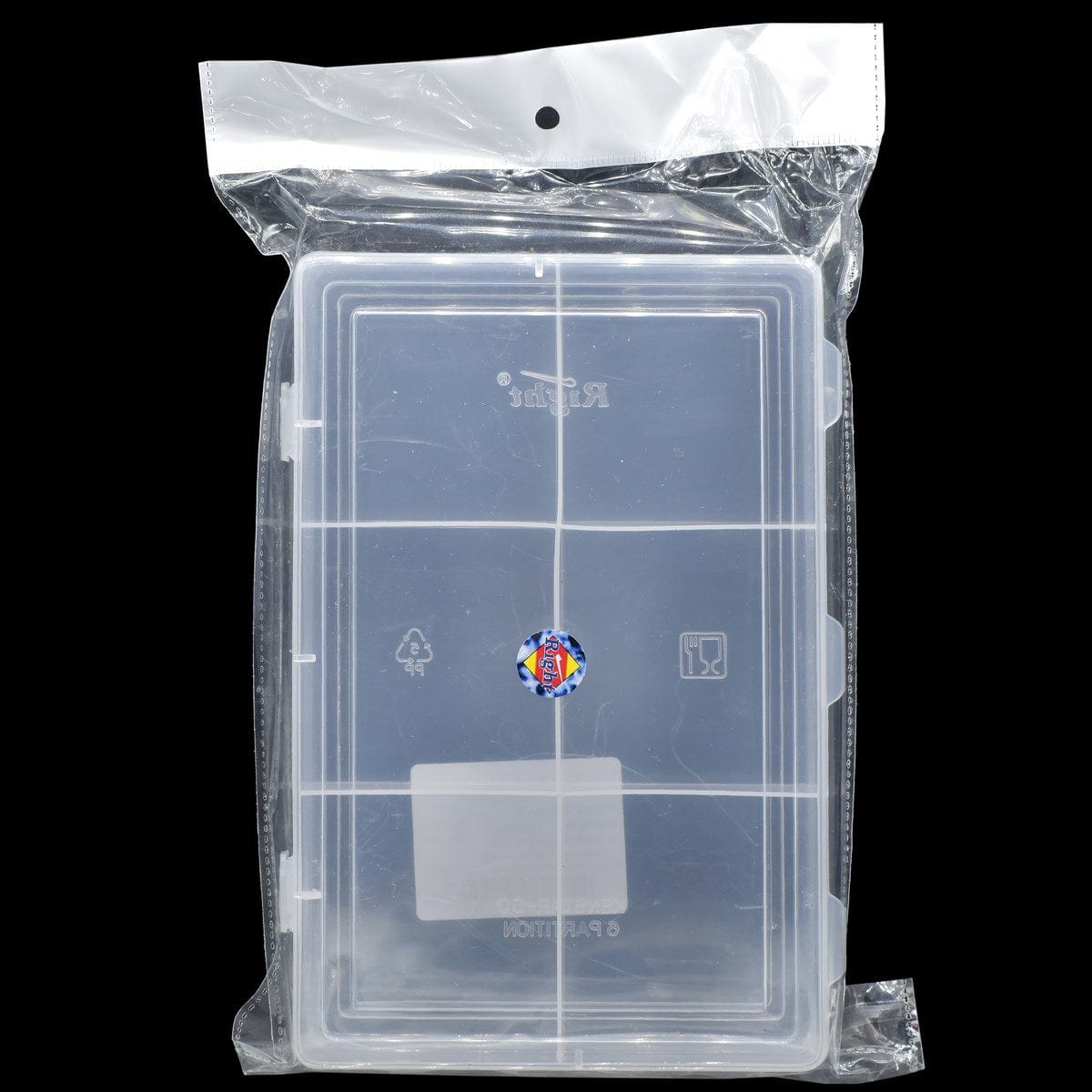 jags-mumbai Wooden & Plastic Box Transparent Plain Lockable Plastic Small Box organiser 19 x 12 cm