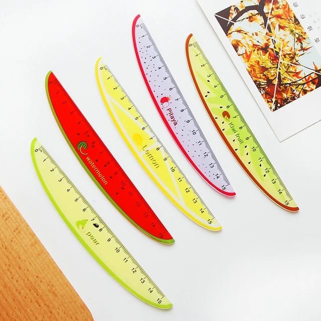 UB collection/Shop rahega. Chirstmas ruler Scale Fruit Print 15 cm Scale (Pack of 1) - Ideal Return Gift for Kids